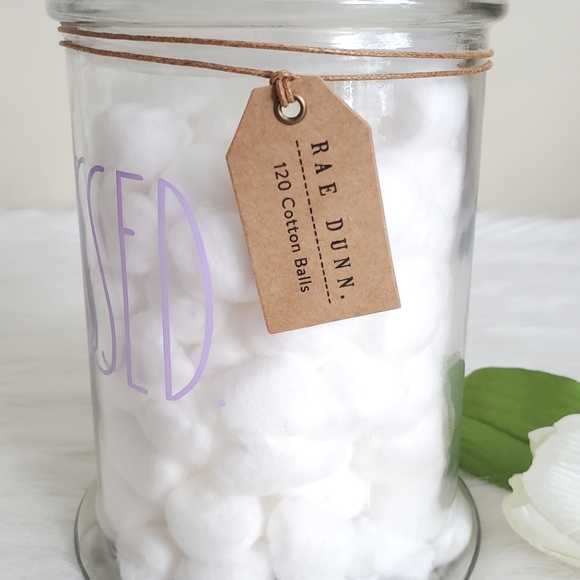 Rae Dunn Blessed 120 Cotton Ball - Picture 3 of 6